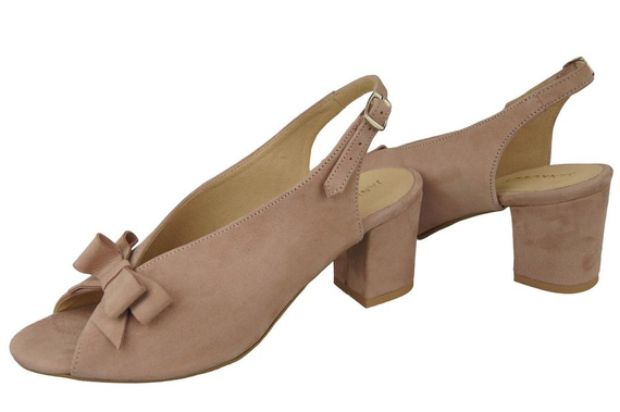 Damenschuhe Sandalen Rosa Puder Naturleder Wildleder 148 ElitaBut