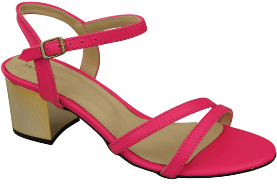 Damenschuhe Neonrosa Naturleder 197 Sandalen, die den Fuß sinnlich enthüllen ElitaBut