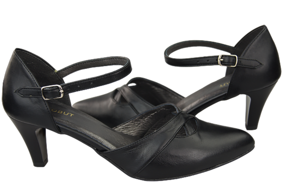 Damenschuhe Sandalen Schwarz Naturleder 151 ElitaBut