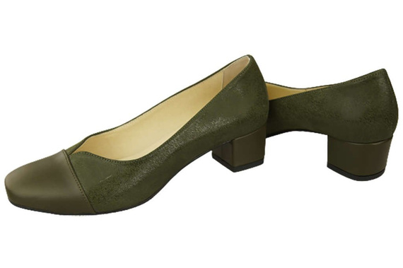 Damenschuhe Pumps Naturleder 164 Olive ElitaBut