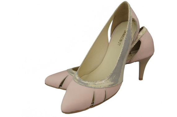 Damenschuhe Pumps Rosa-Gold Naturleder 995 ElitaBut