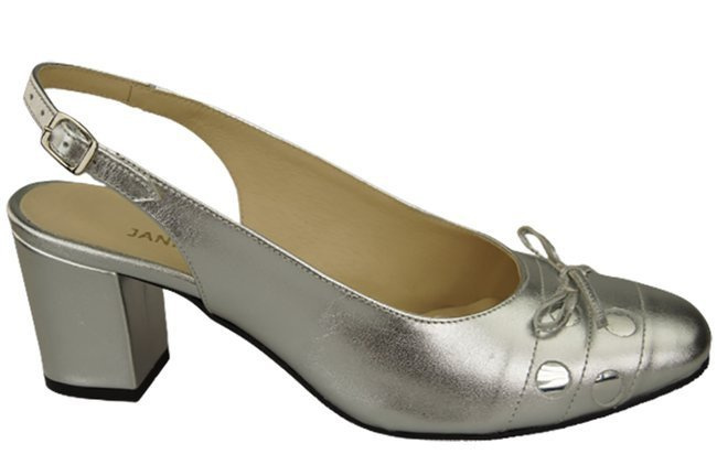 Damenschuhe Silberne Sandalen, Naturleder 167 ElitaBut