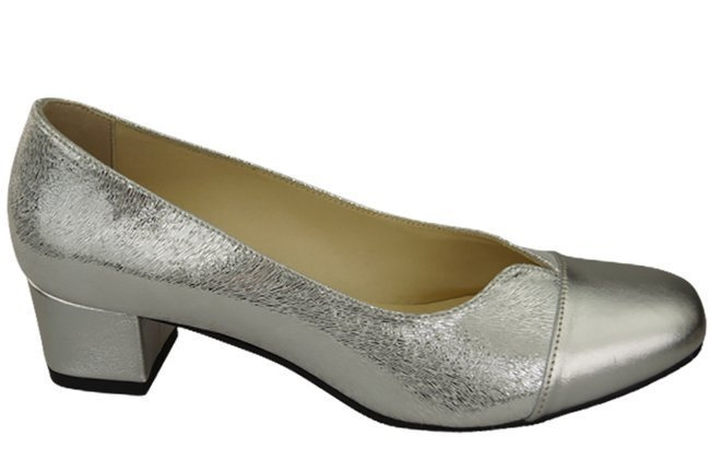Damenschuhe Pumps Naturleder 164 Silber ElitaBut