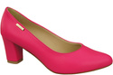 Klassische Glatt Damen Neon Rosa Naturleder Schuhe 213 ElitaBut