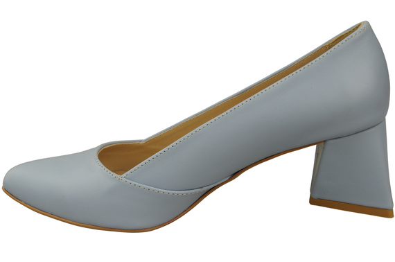 Damen Pumps Hellblau Echtleder Spitz Zehen Absatz ElitaBut 221