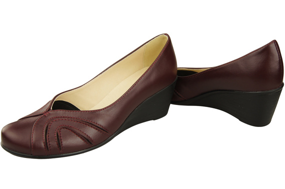 Damen Schwarz Naturleder Gestiefelte Burgund 828 ElitaBut