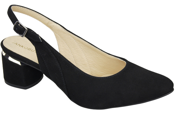 Damensandalen aus natürlichem Wildleder Schwarz Eleganz und Komfort 196 von ElitaBut