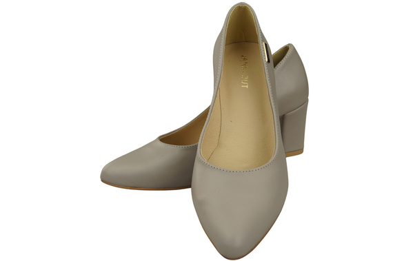 Klassische Glatt Damen Helle Esche Naturleder Schuhe 213 ElitaBut