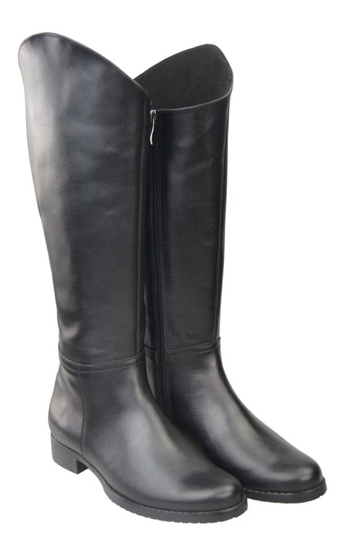 Schuhe Damenstiefel, Stiefel, Naturleder124 Schwarz ElitaBut