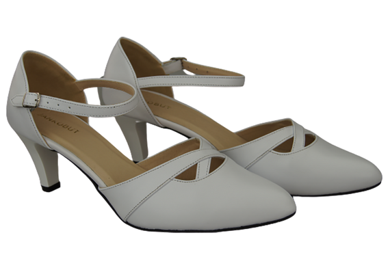 Damenschuhe Sandalen Weiß Naturleder 151 ElitaBut