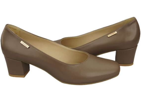 Damenschuhe Pumps Naturleder 172 Cappuccino ElitaBut