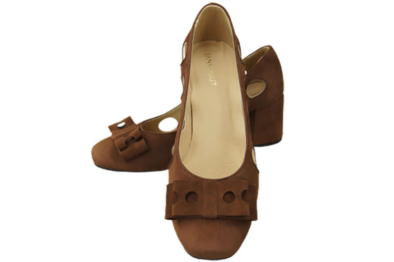 Damenschuhe Pumps Braun Natürliches Wildleder 182 ElitaBut