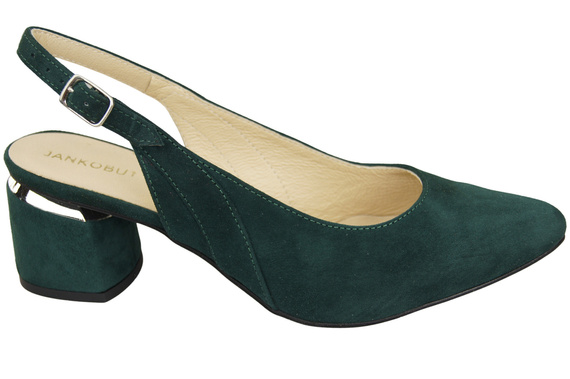 Damensandalen aus natürlichem Wildleder, grüne Eleganz und Komfort 196 von ElitaBut