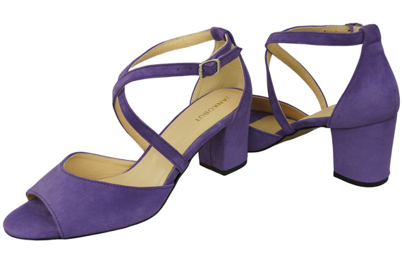 Damenschuhe Sandalen Lila Naturleder Wildleder 111 ElitaBut