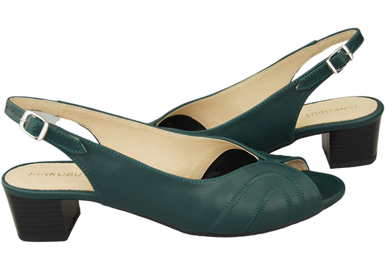 Damenschuhe Sandalen, Naturleder, Malachit 991 ElitaBut