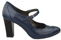 Damenschuhe Pumps, Naturleder, Marineblau 958 ElitaBut