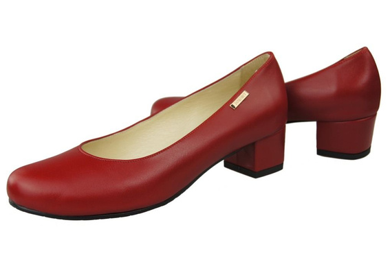 Damenschuhe Pumps Naturleder 116 Rot ElitaBut