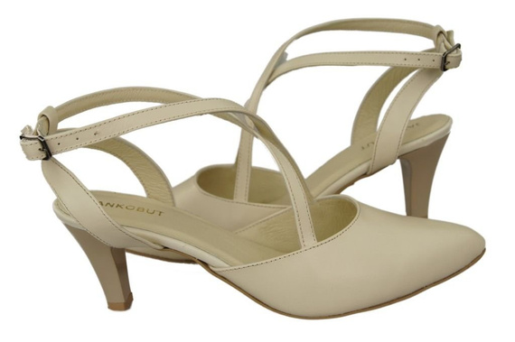 Damenschuhe Beige Sandalen, Naturleder 129 ElitaBut