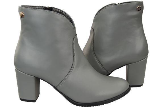 Winterstiefel für Damen, Naturleder, Grau 152 von ElitaBut