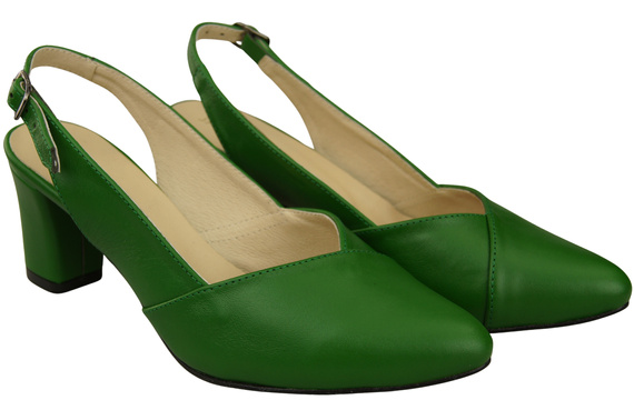 Damen Footwear Grün Stiletto Sandalen Natural Leder 217 ElitaBut