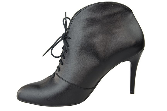 Damenstiefel Frühling/Herbst, Naturleder, Schwarz 955 ElitaBut