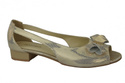 Schuhe Damen Sandalen Gold Naturleder 994 ElitaBut
