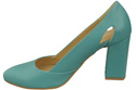 Damenschuhe Türkise Pumps, Naturleder 184 ElitaBut