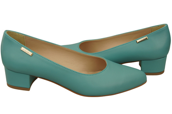 Damen Pumps Türkis mit niedrigem Absatz zeitlose Eleganz und Komfort 220 ElitaBut