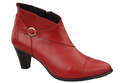 Damen-Winterstiefel, Naturleder, Rot 100, von ElitaBut