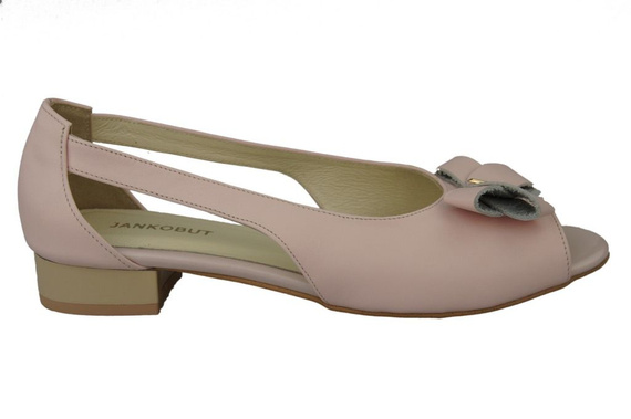 Schuhe Damen Sandalen Puderrosa Naturleder 994 ElitaBut