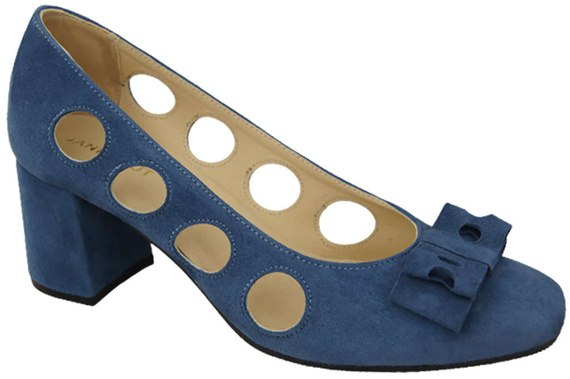 Damenschuhe Pumps Blau, natürliches Wildleder 182 ElitaBut