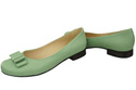 Ballerina-Schuhe für Damen, Naturleder, Mint 702 ElitaBut