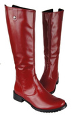 Damenstiefel, Stiefel, Naturleder, Rot 749 ElitaBut