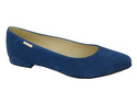 Damenschuhe Ballerinas Blau, Naturleder, Wildleder 131 ElitaBut