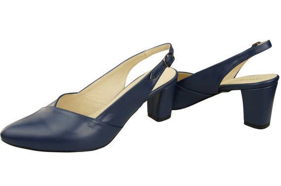 Damen Footwear Marineblau Stiletto Sandalen Natural Leder 217 ElitaBut