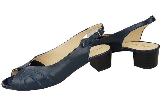 Damenschuhe Sandalen, Naturleder, Marineblau 991 ElitaBut