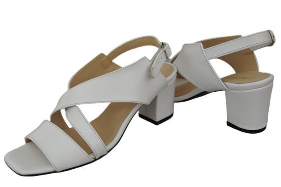 Damenschuhe Sandalen Weiß Naturleder 149 ElitaBut