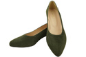Bequeme Damen-Schuhe Khaki aus echtem Veloursleder 220 Z ElitaBut