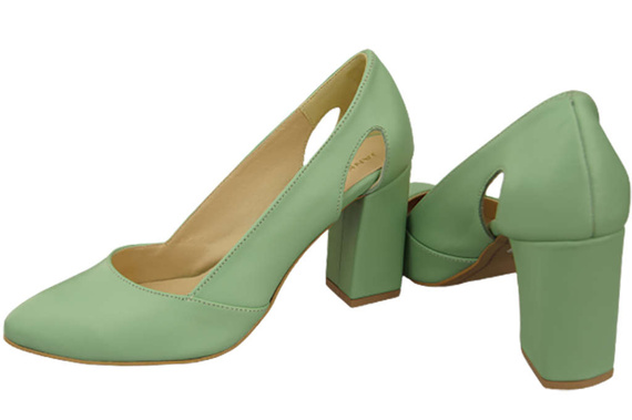 Damenschuhe Pumps Mint, Naturleder 184 ElitaBut