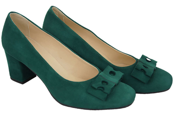 Damenschuhe Malachit-Pumps Natürliches Wildleder 163 ElitaBut