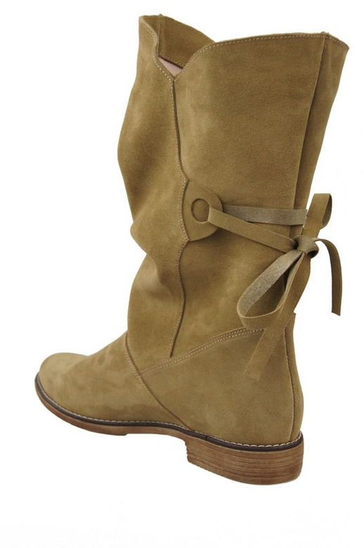 Damenschuhe Frühling / Herbst, Naturveloursleder, Olive 999 L ElitaBut