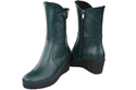 Damen-Keilstiefel, Naturleder, Malachit 178 ElitaBut