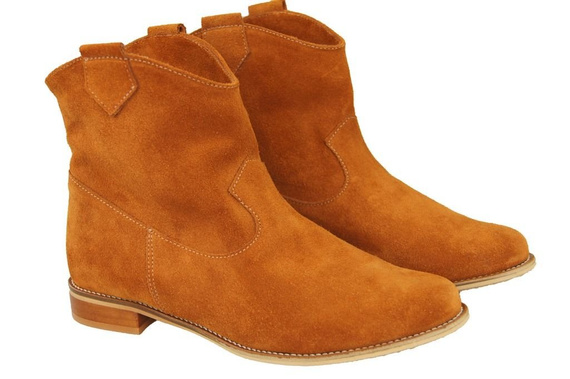 Schuhe Damenstiefel Frühling / Herbst, Naturveloursleder, Rot, 132 L ElitaBut