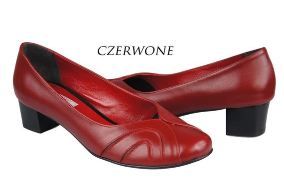 Damenschuhe Pumps, Naturleder, Rot 786 ElitaBut