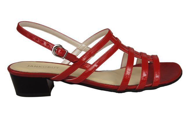 Damenschuhe Sandalen mit flachem Absatz Rot 622 ElitaBut