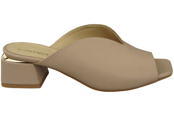 Damen Schuhe Absätze Flip Flops Cappuccino Blass Naturleder 210 ElitaBut
