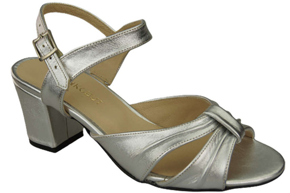 Damenschuhe Silberne Sandalen, Naturleder 168 ElitaBut