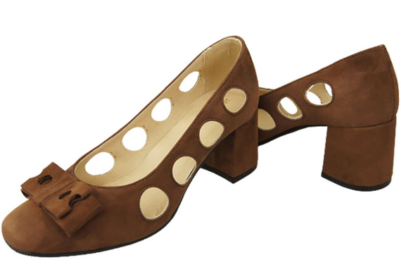 Damenschuhe Pumps Braun Natürliches Wildleder 182 ElitaBut