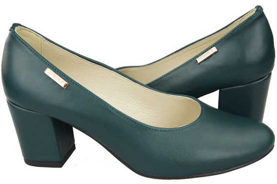 Damenschuhe Pumps Malachit Naturnarbenleder 125 ElitaBut