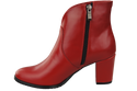 Damen-Winterstiefel, Naturleder, Rot 152 von ElitaBut